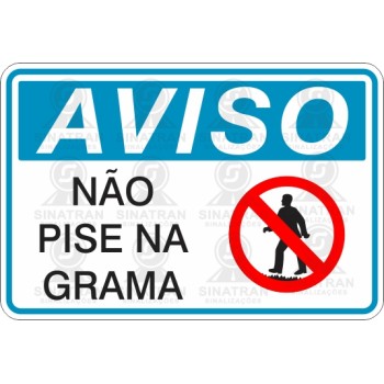 Não pise na grama